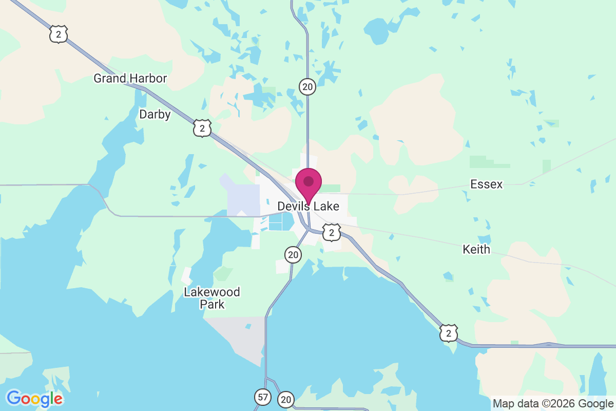 Carte de Devils Lake