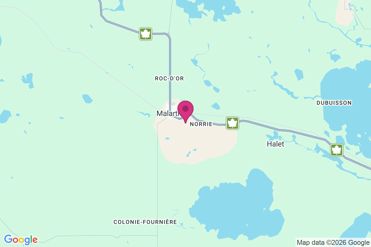 Carte de Malartic