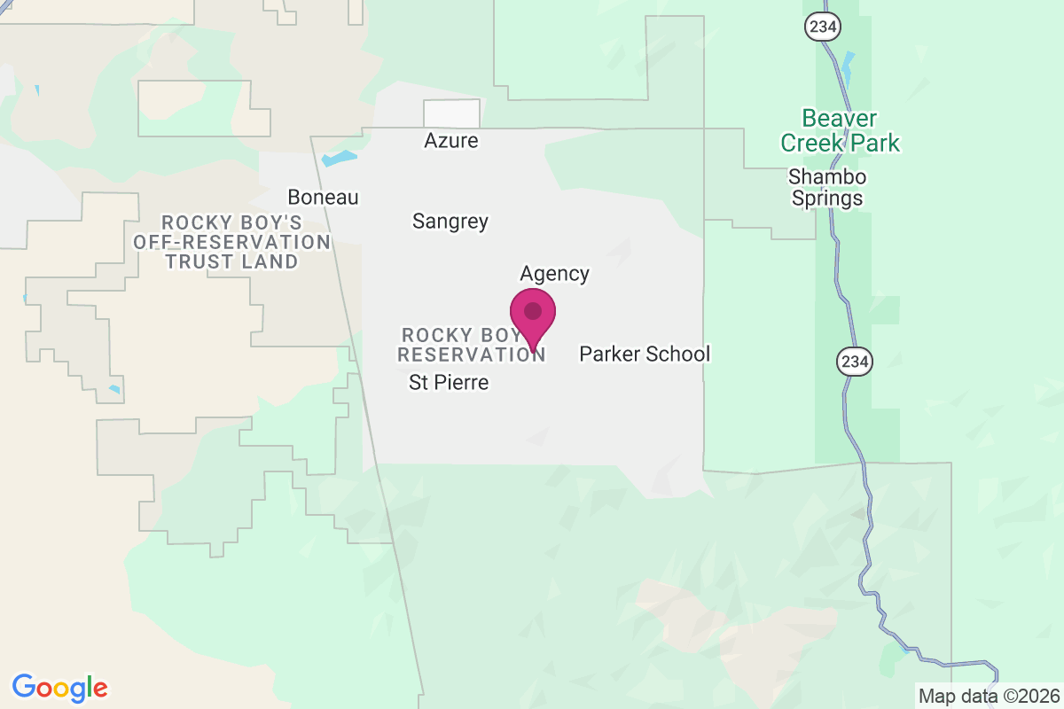 Carte de Rocky Boy