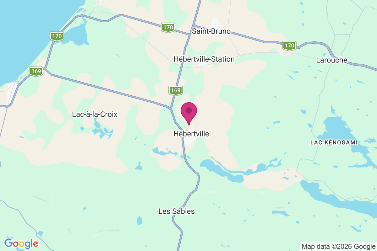 Carte de Hébertville