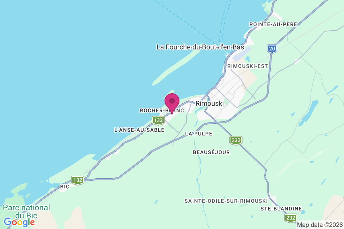 Carte de Notre-Dame-de-Rimouski
