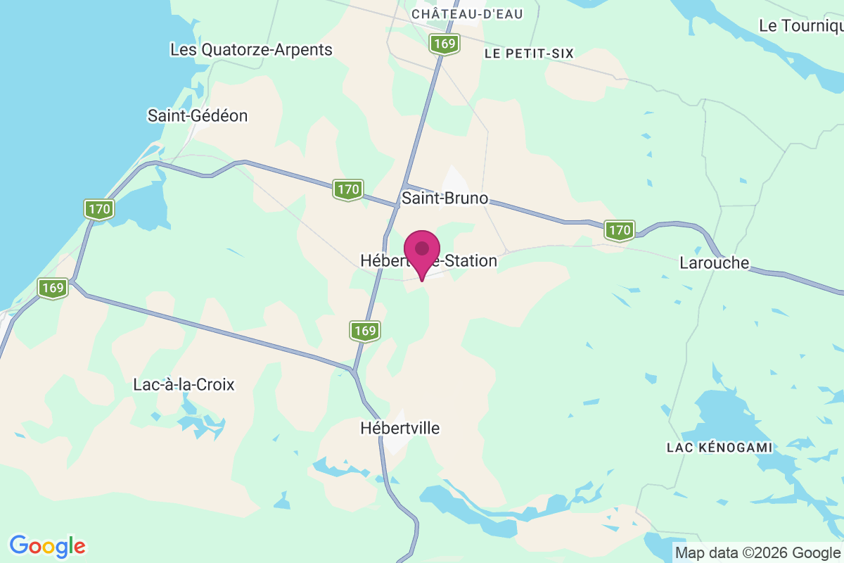Carte de Hébertville-Station
