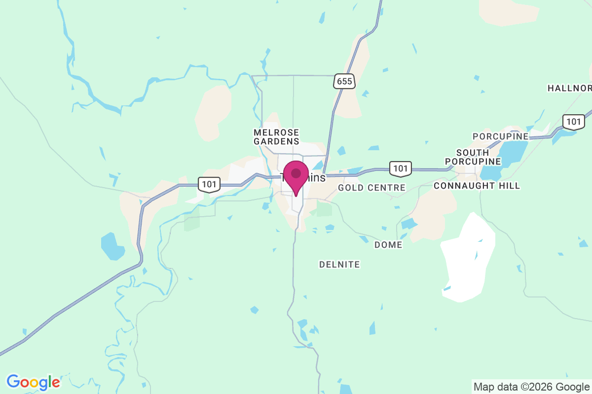 Carte de Timmins