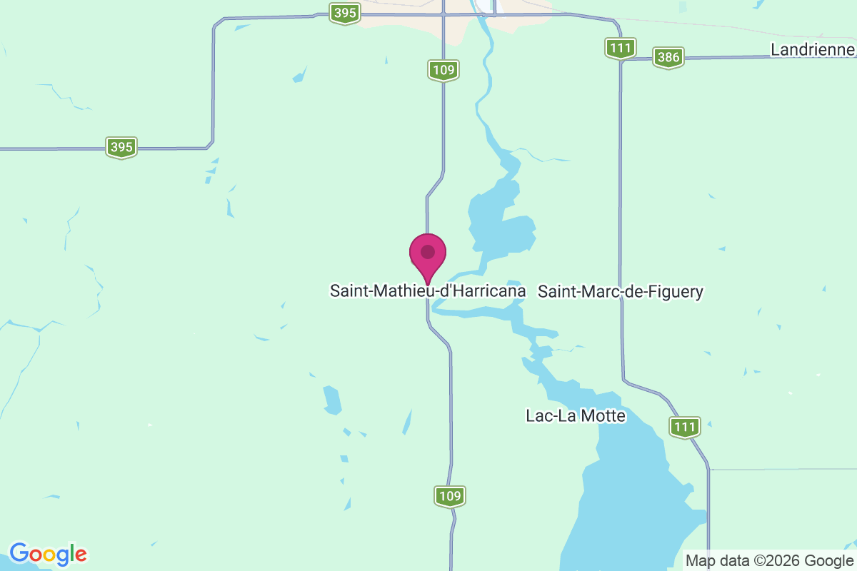 Carte de Saint-Mathieu-d'Harricana