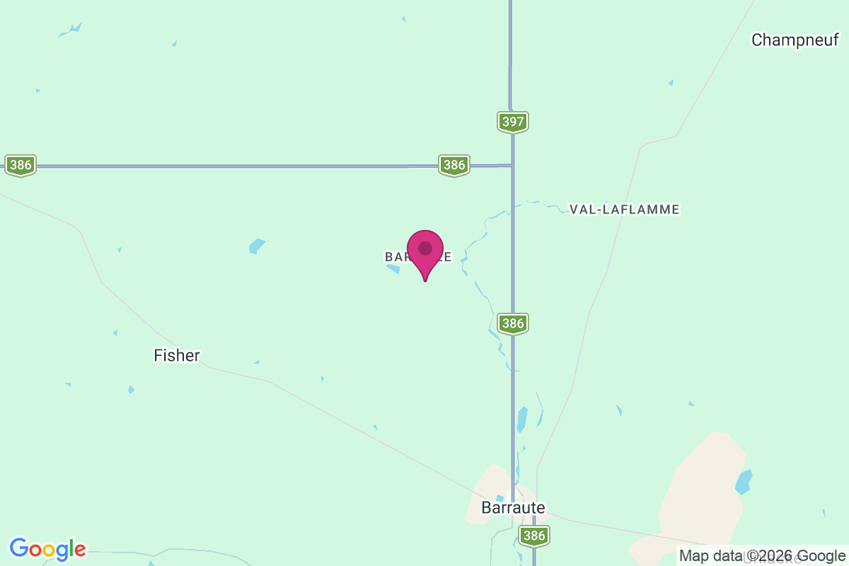 Carte de Saint Blaise de Barraute