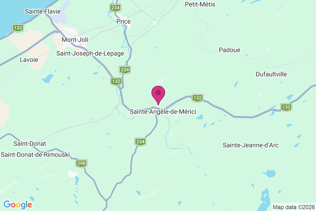 Carte de Sainte-Angèle