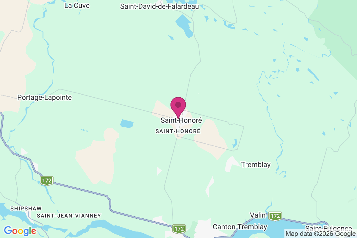 Carte de Saint-honore-de-chicoutimi