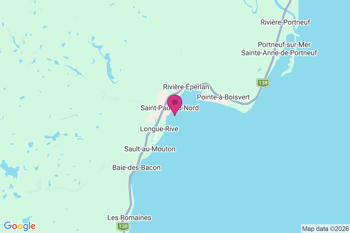 Carte de Saint-Paul-du-Nord