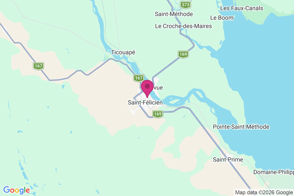 Carte de Saint-Félicien