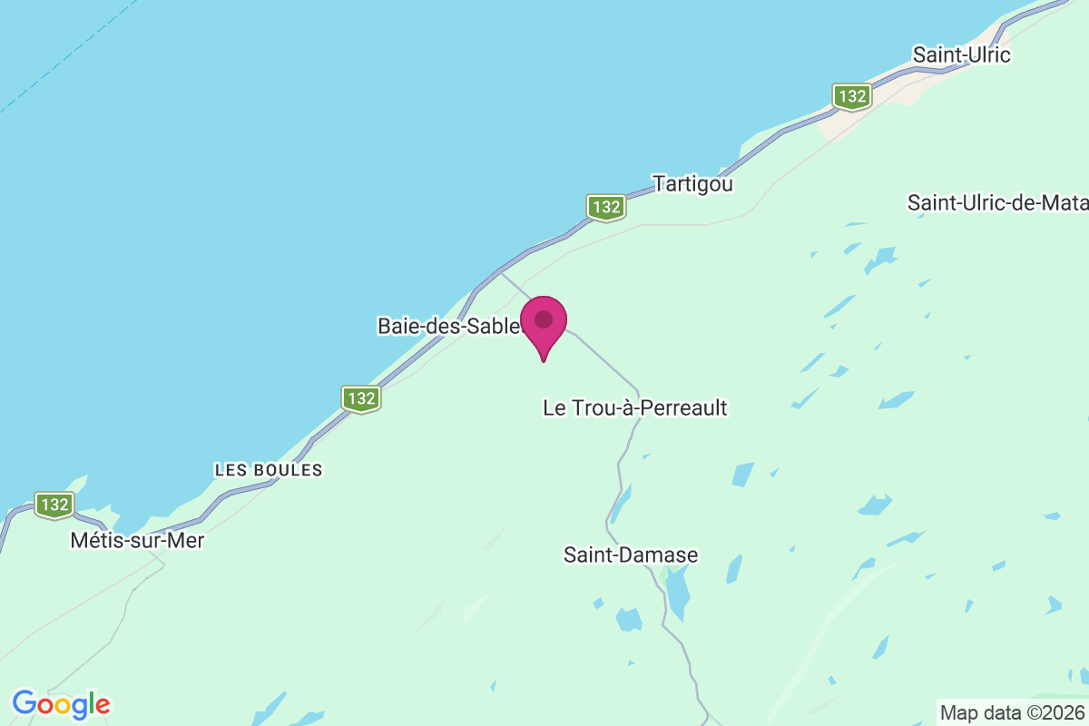 Carte de Baie-des-Sables