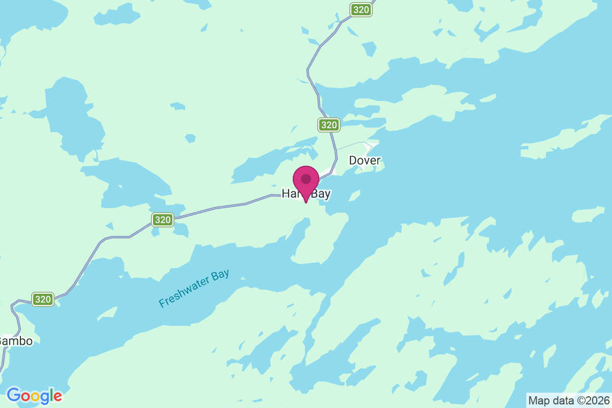 Carte de Hare Bay