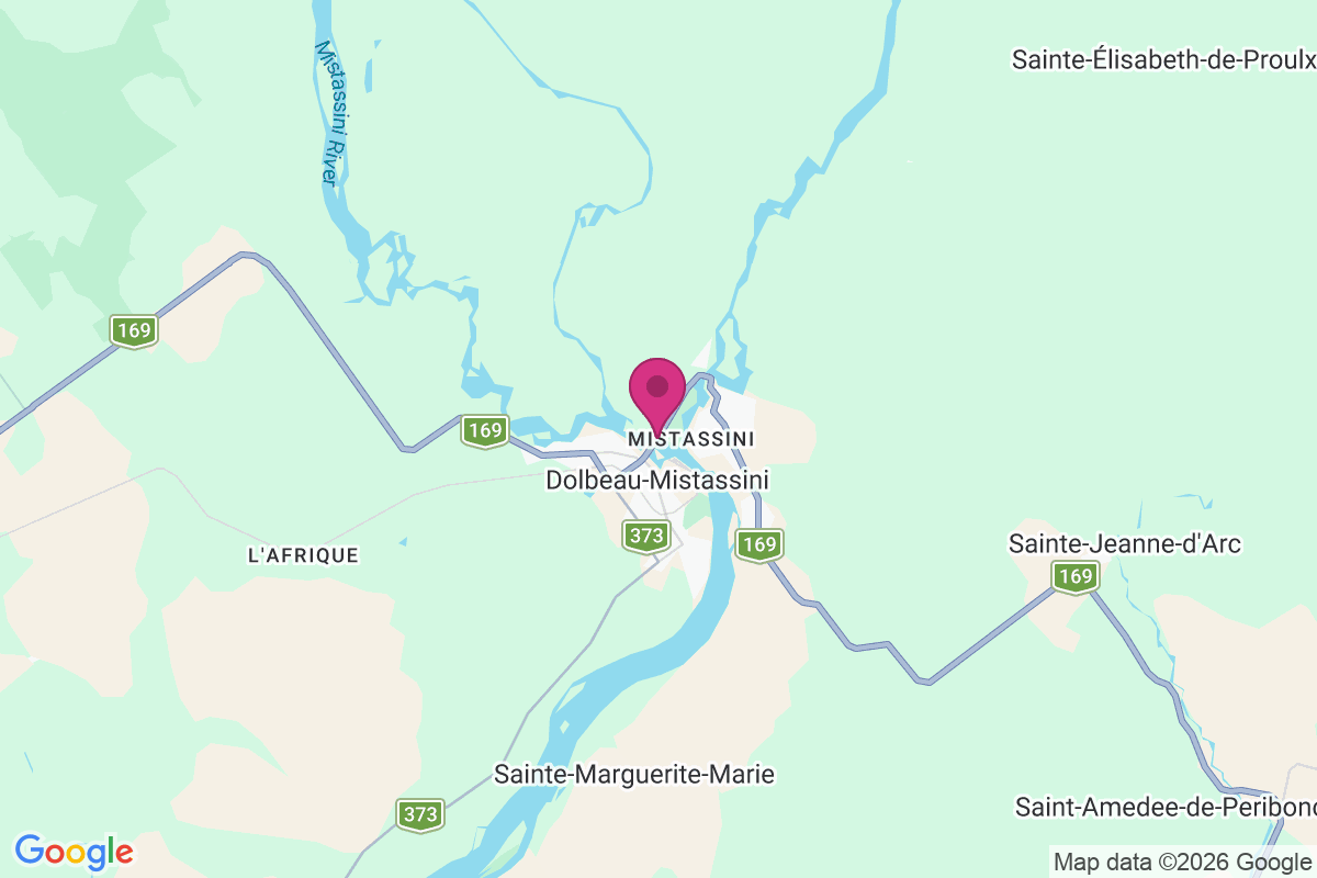Carte de Ste-jeanne-darc-de-matane