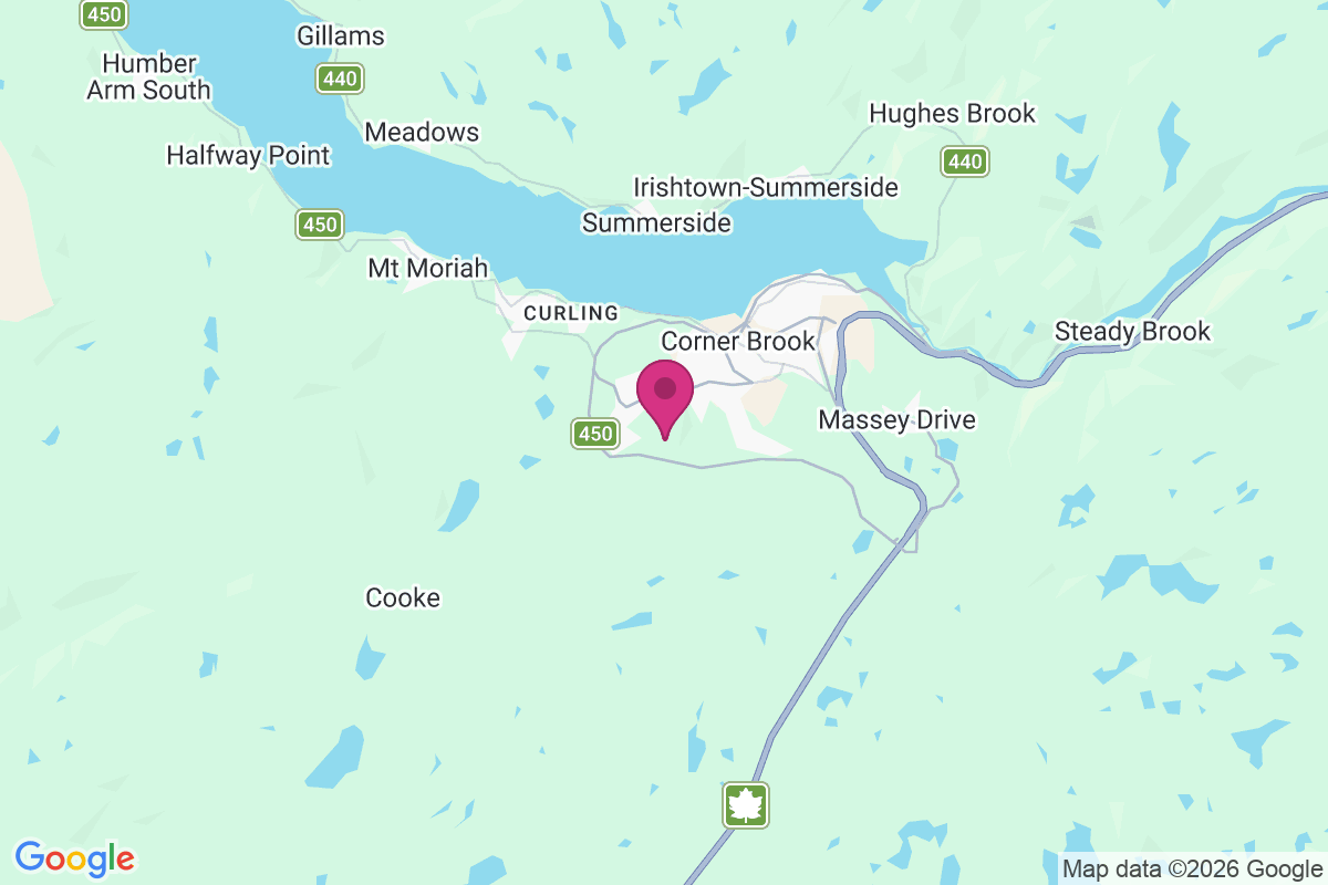 Carte de Corner Brook