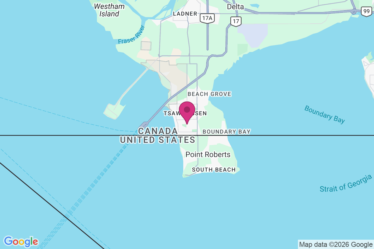 Carte de Tsawwassen