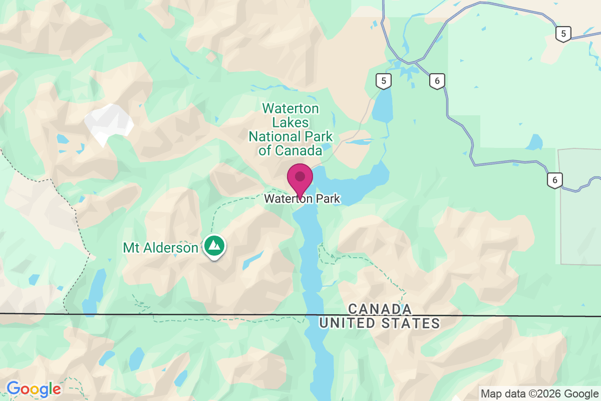 Carte de Waterton Park