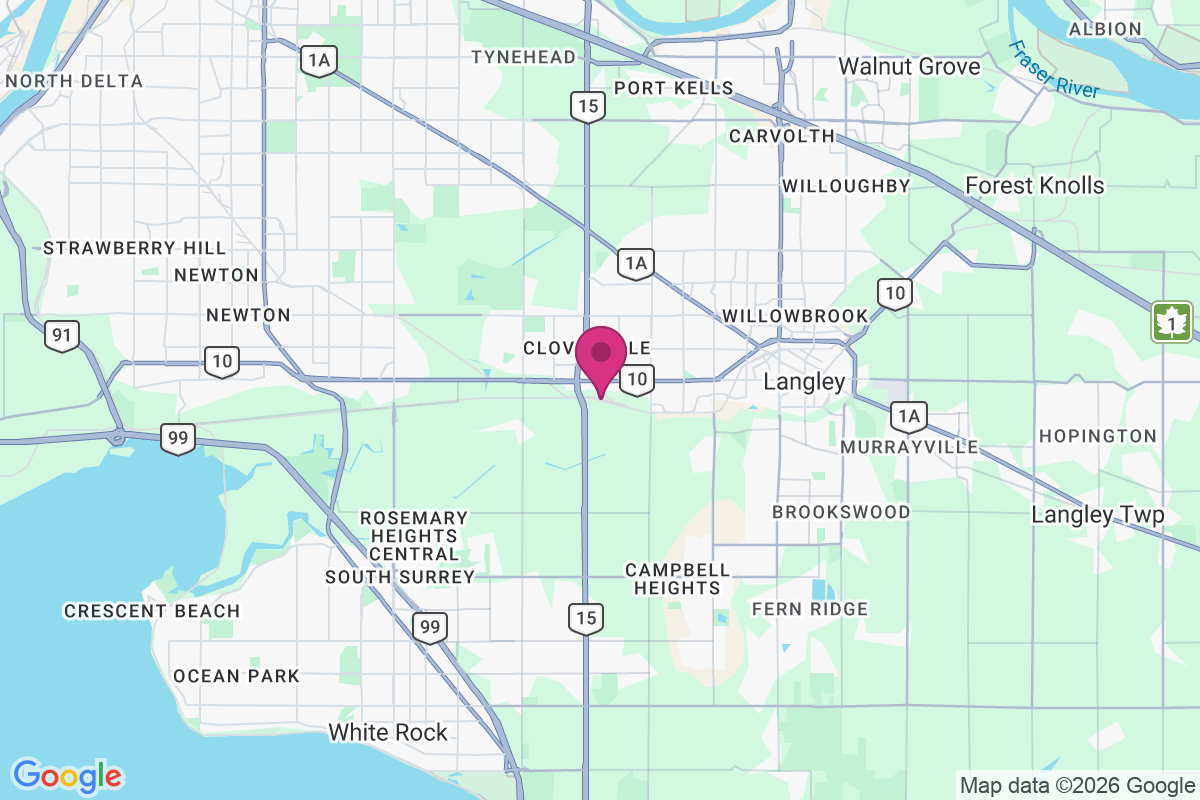 Carte de Cloverdale