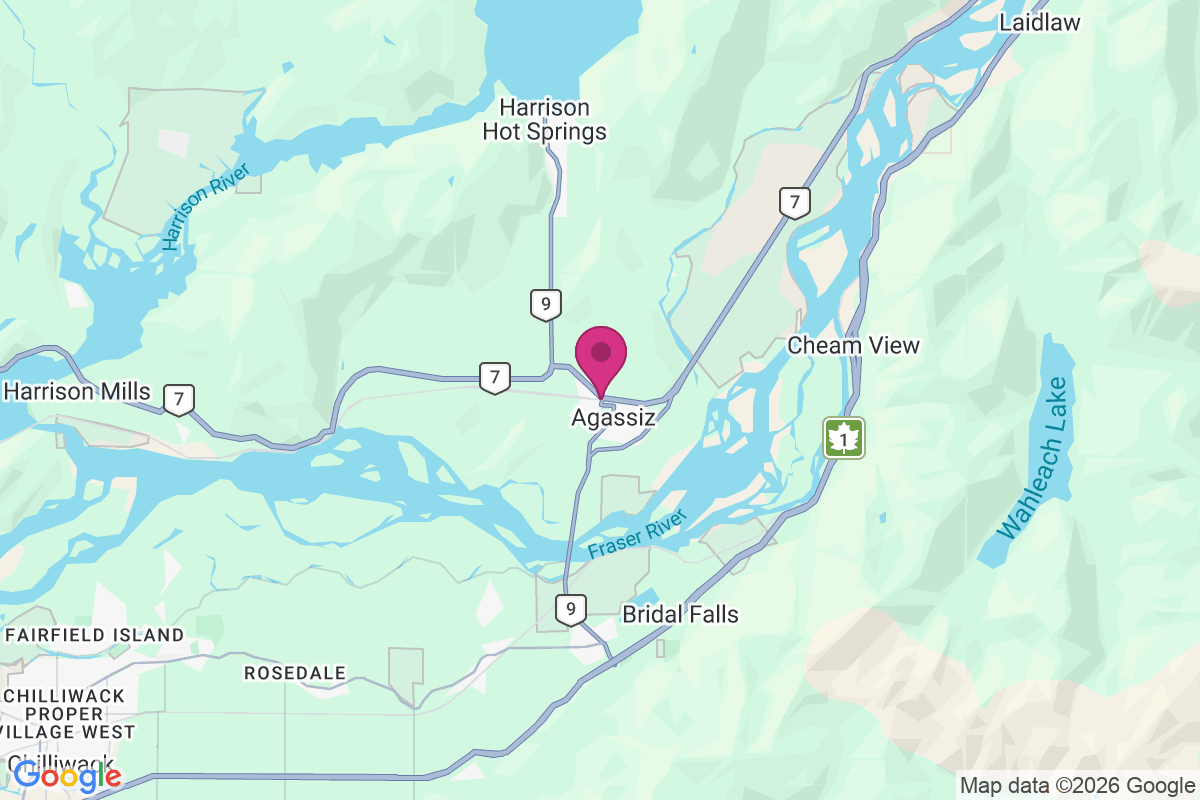 Carte de Harrison Hot Springs