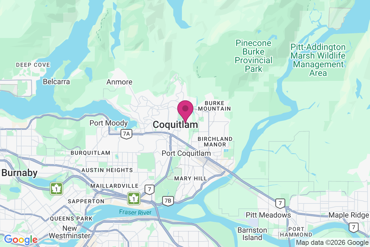 Carte de Coquitlam