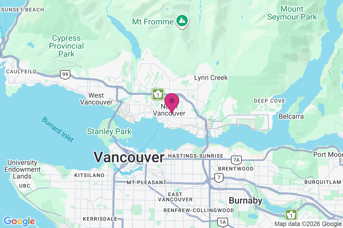 Carte de North Vancouver