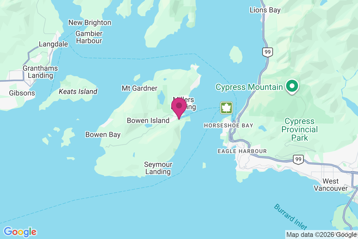 Carte de Bowen Island