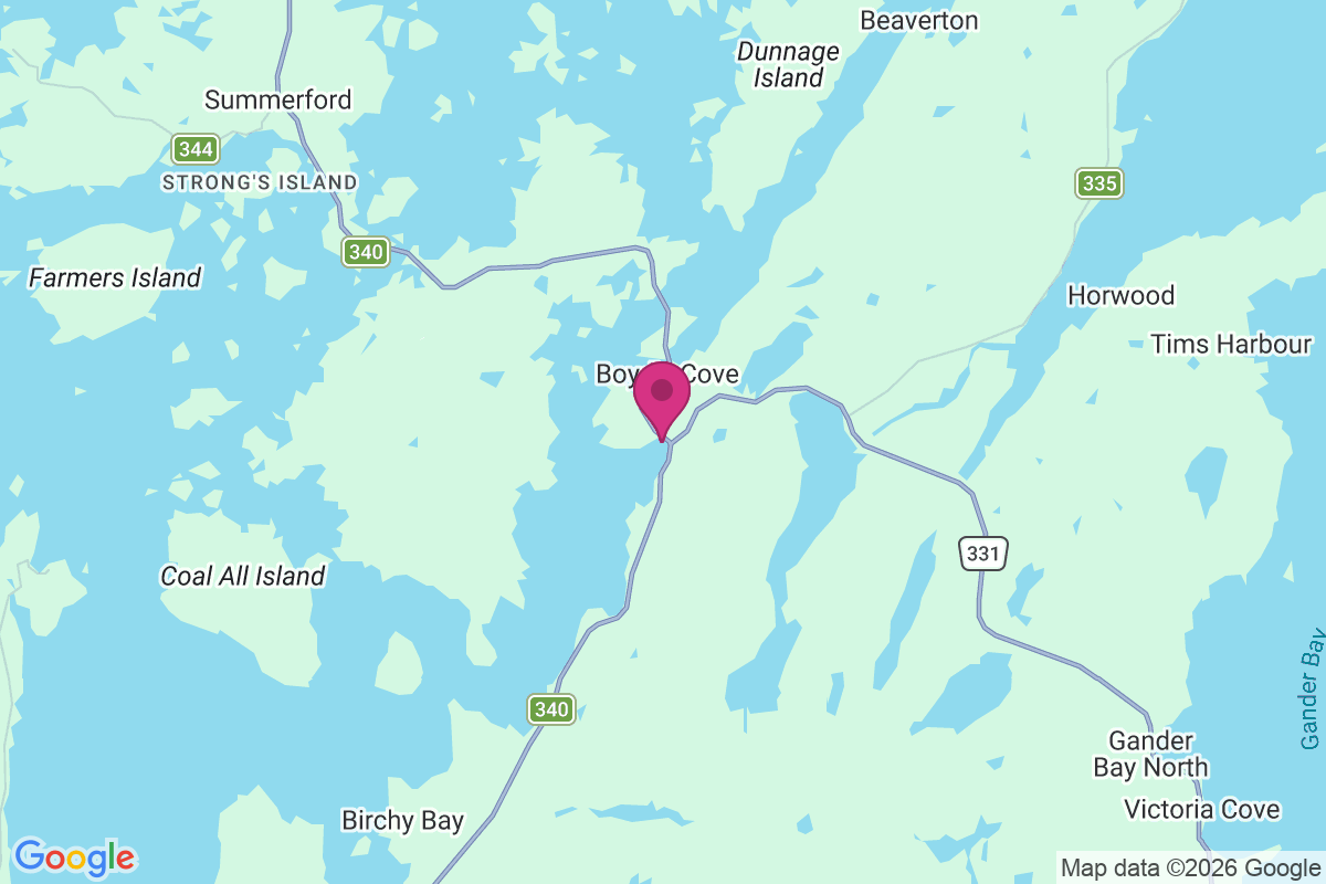 Carte de Boyd's Cove