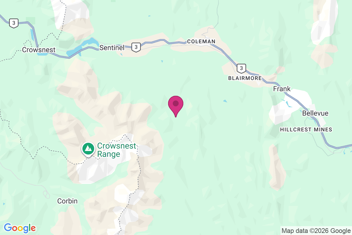 Carte de Crowsnest Pass
