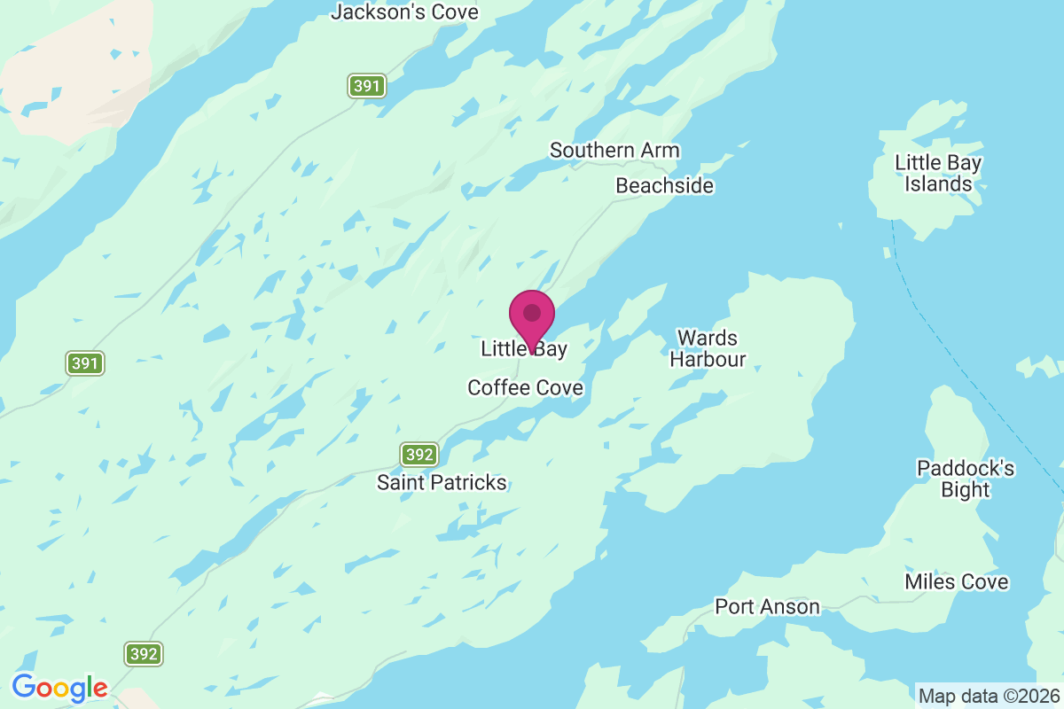 Carte de Little Bay Islands
