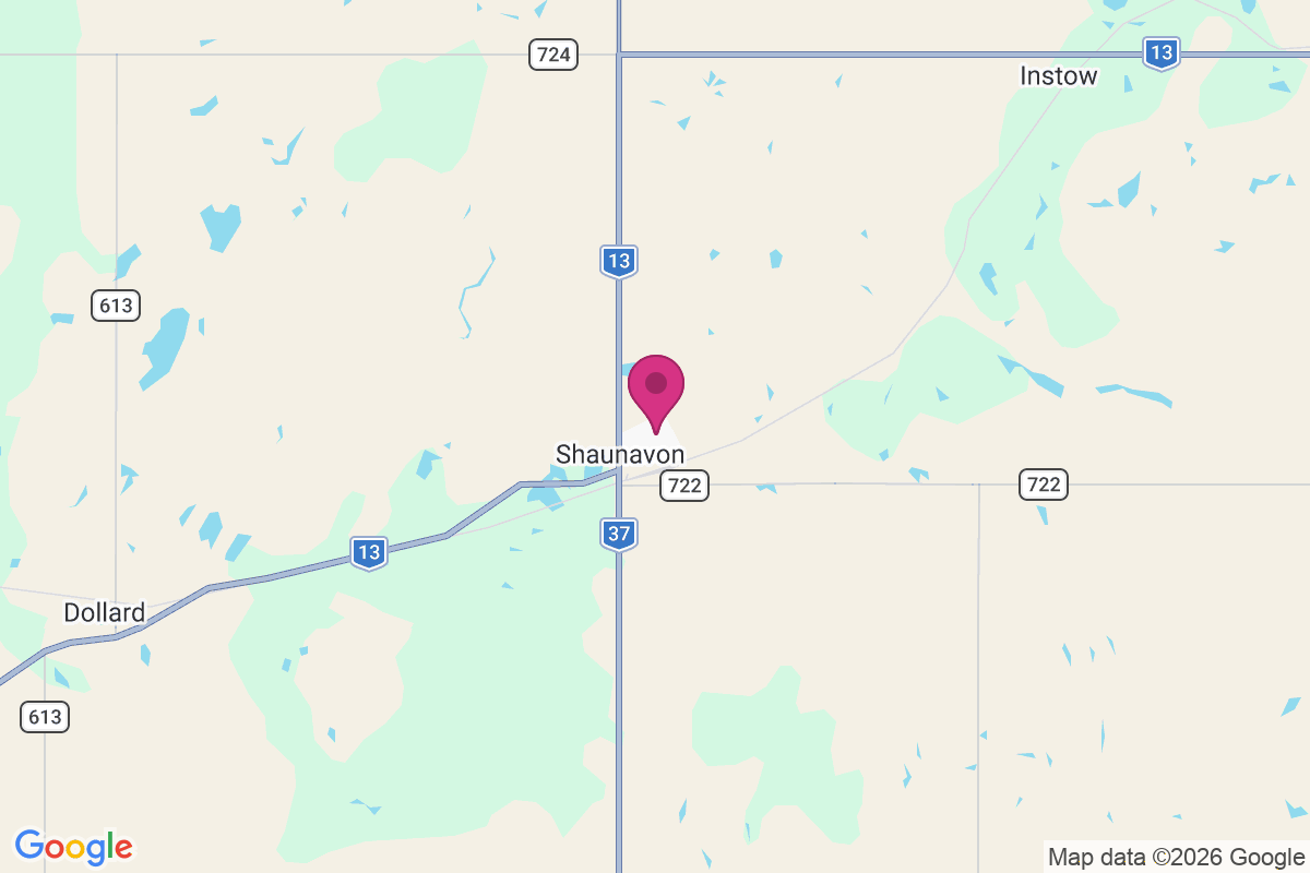 Carte de Shaunavon