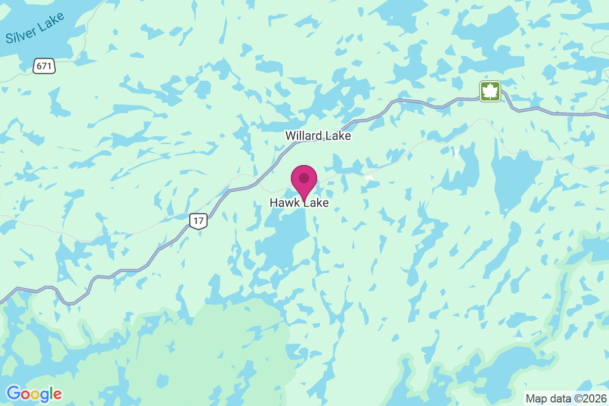 Carte de Hawk Lake