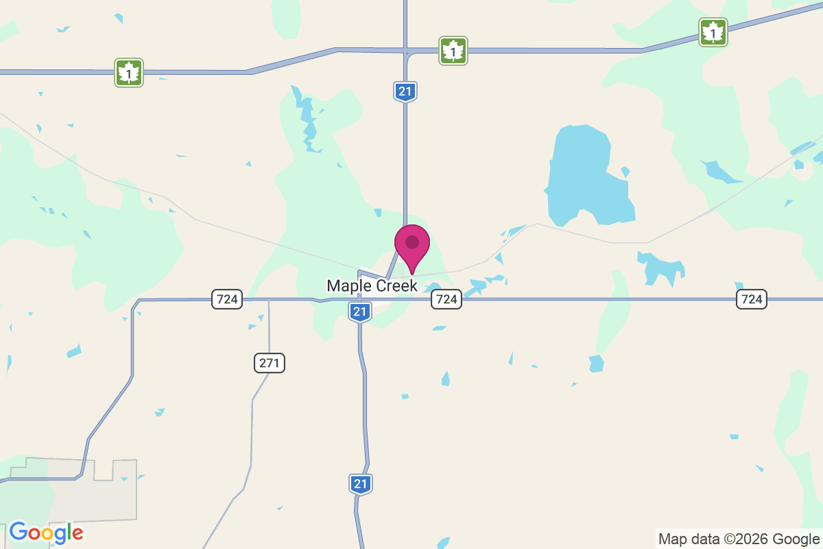 Carte de Maple Creek