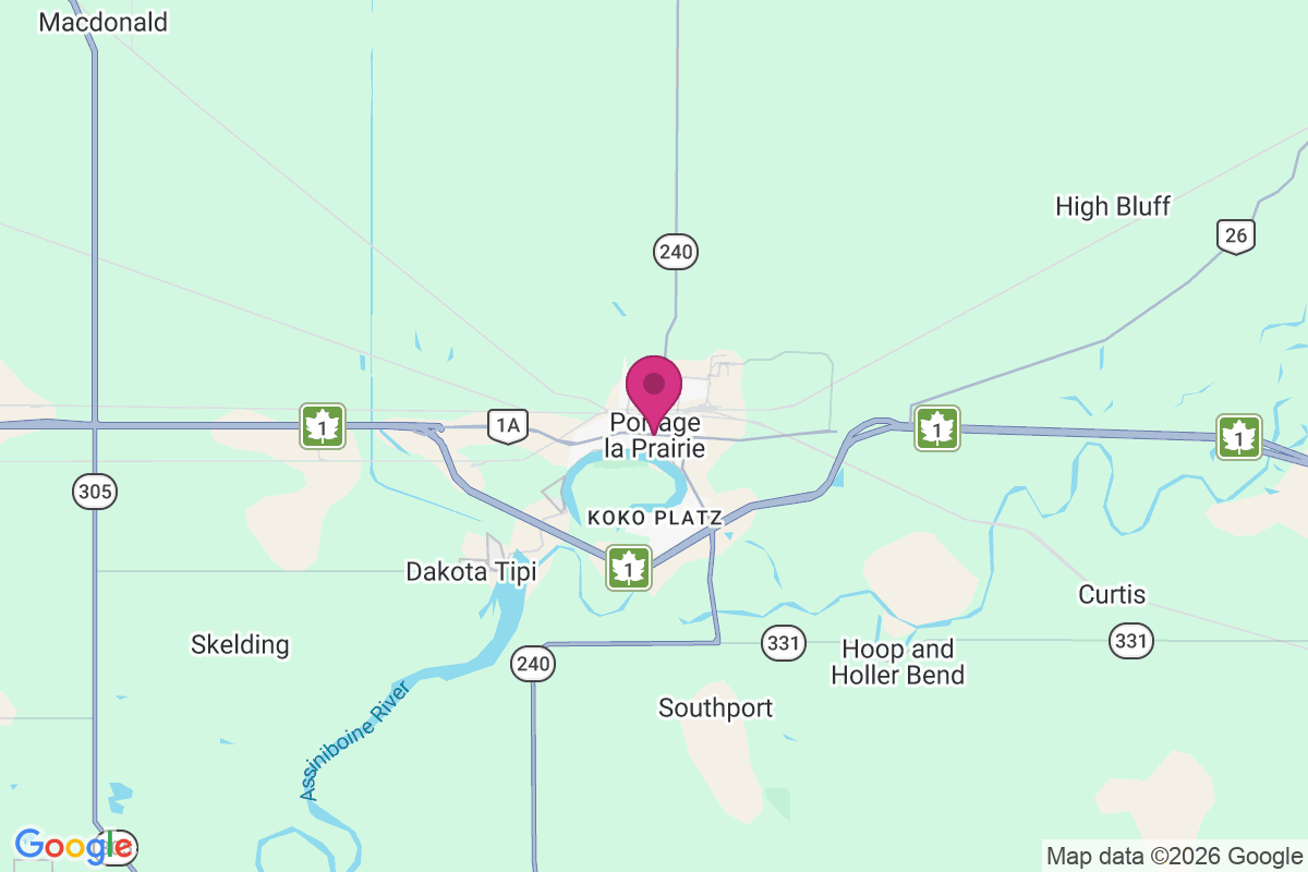Carte de Portage La Prairie