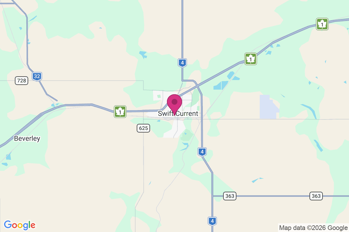 Carte de Swift Current