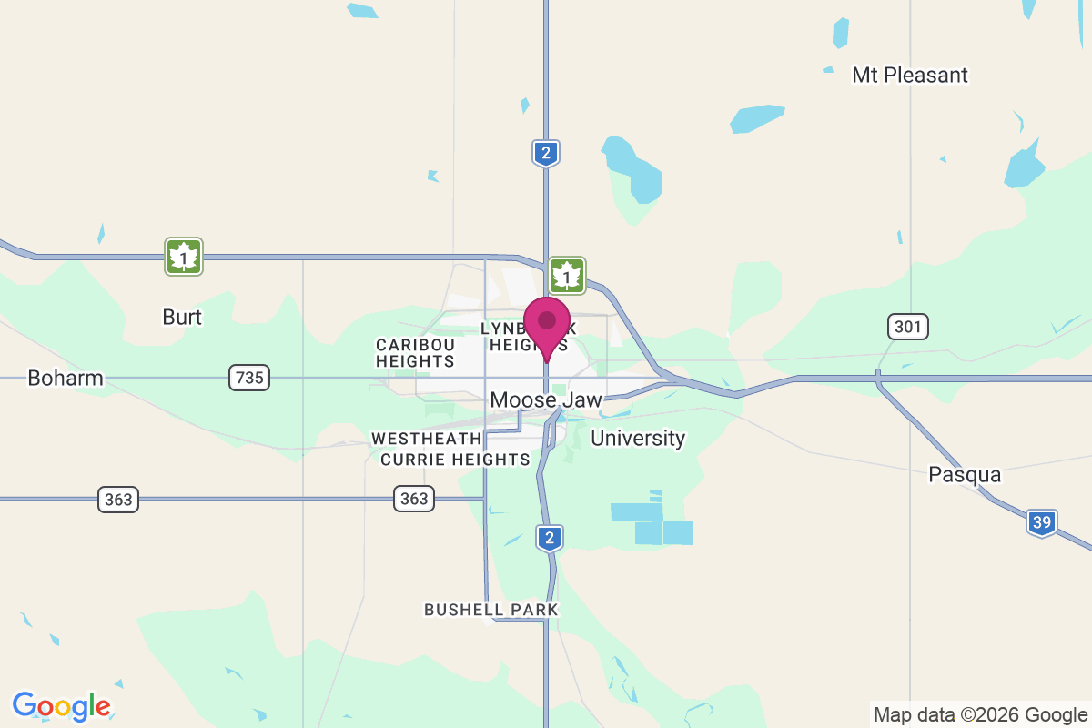 Carte de Moose Jaw