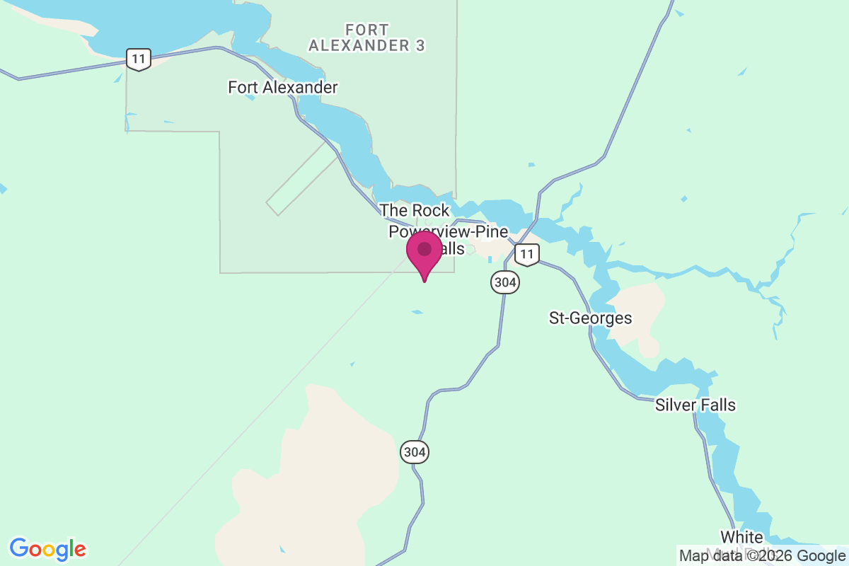 Carte de Pine Falls