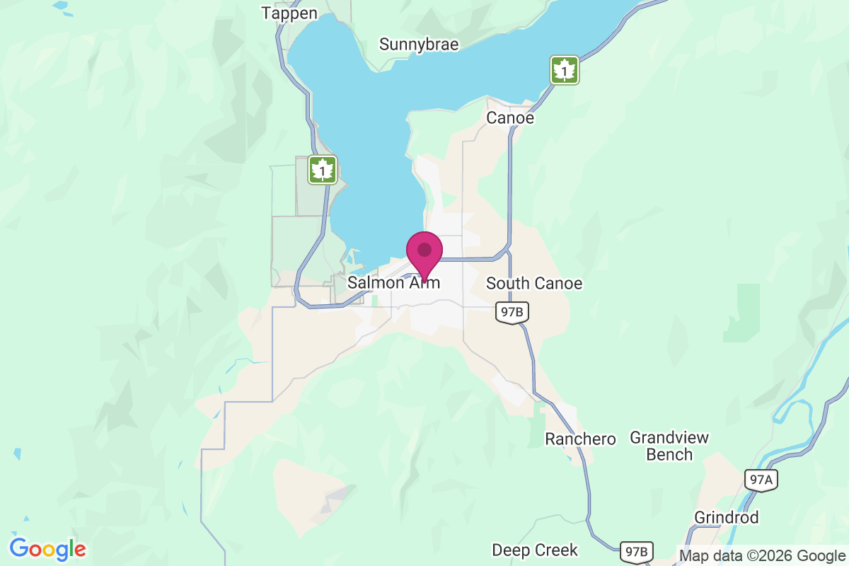 Carte de Salmon Arm