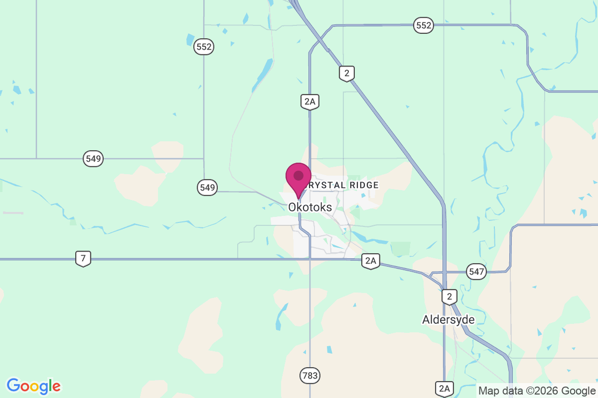 Carte de Okotoks
