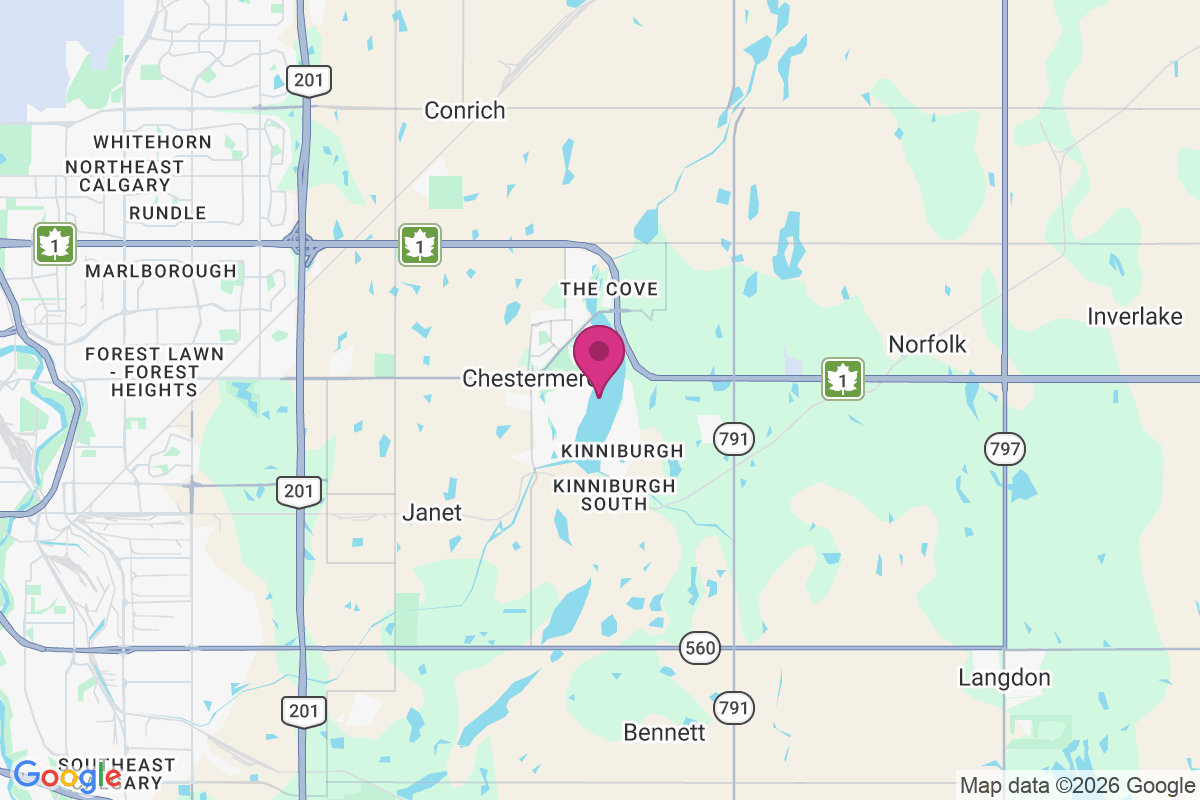 Carte de Chestermere