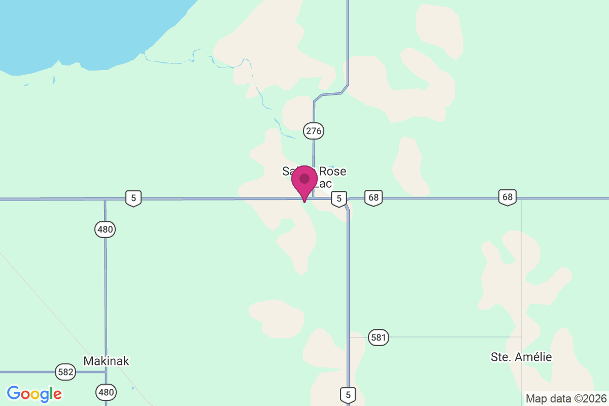 Carte de Sainte-Rose-du-Lac