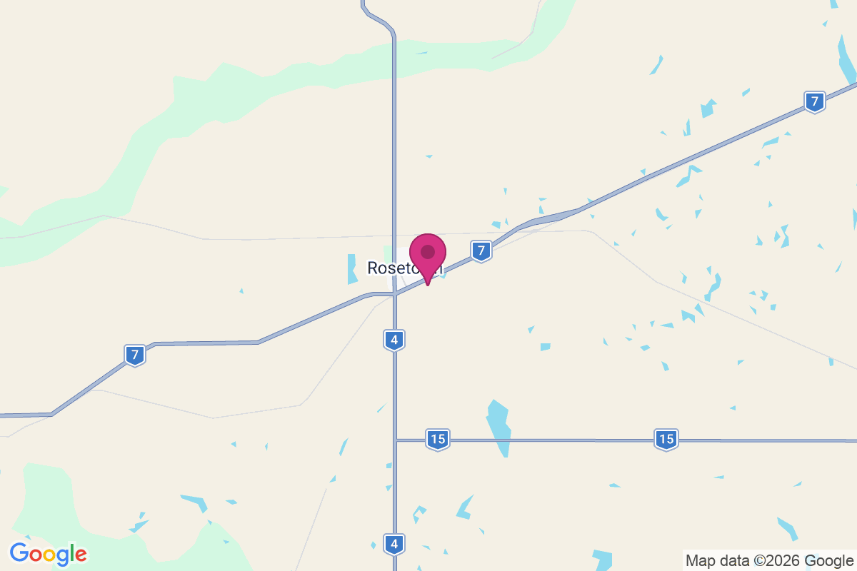 Carte de Rosetown