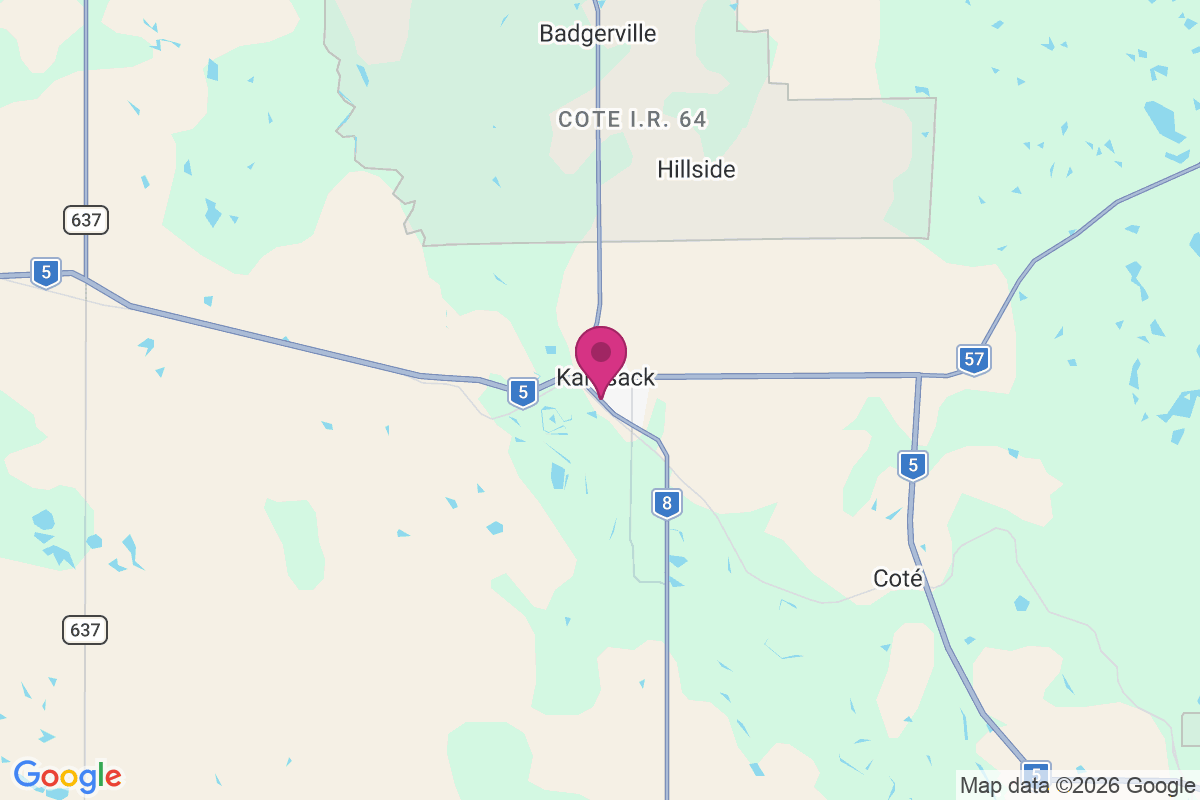 Carte de Kamsack