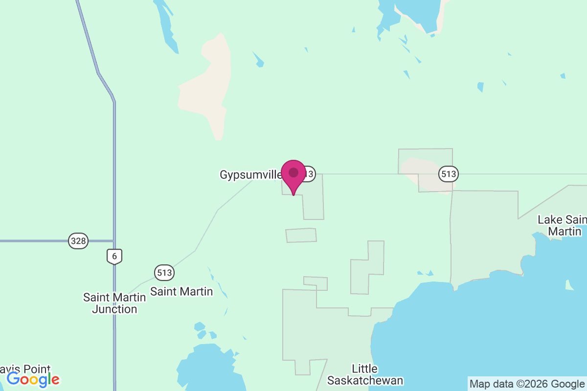 Carte de Gypsumville