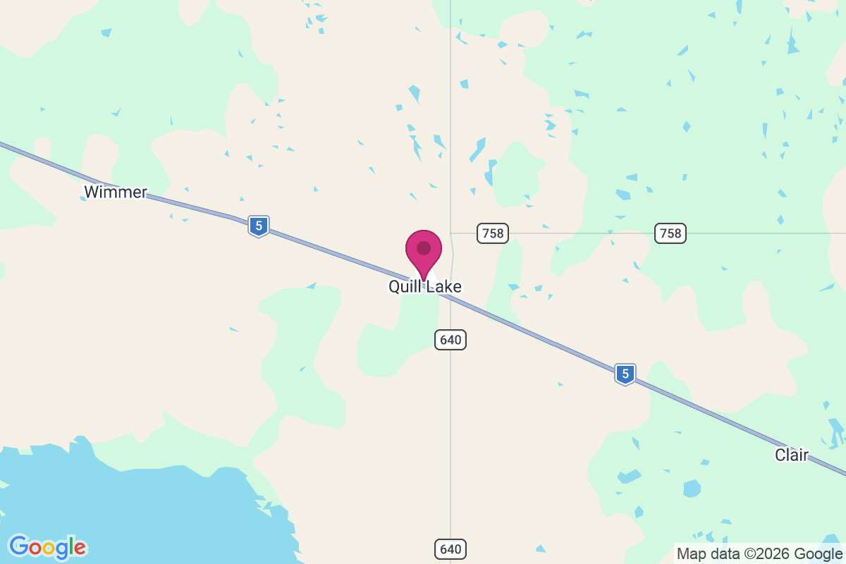 Carte de Quill Lake