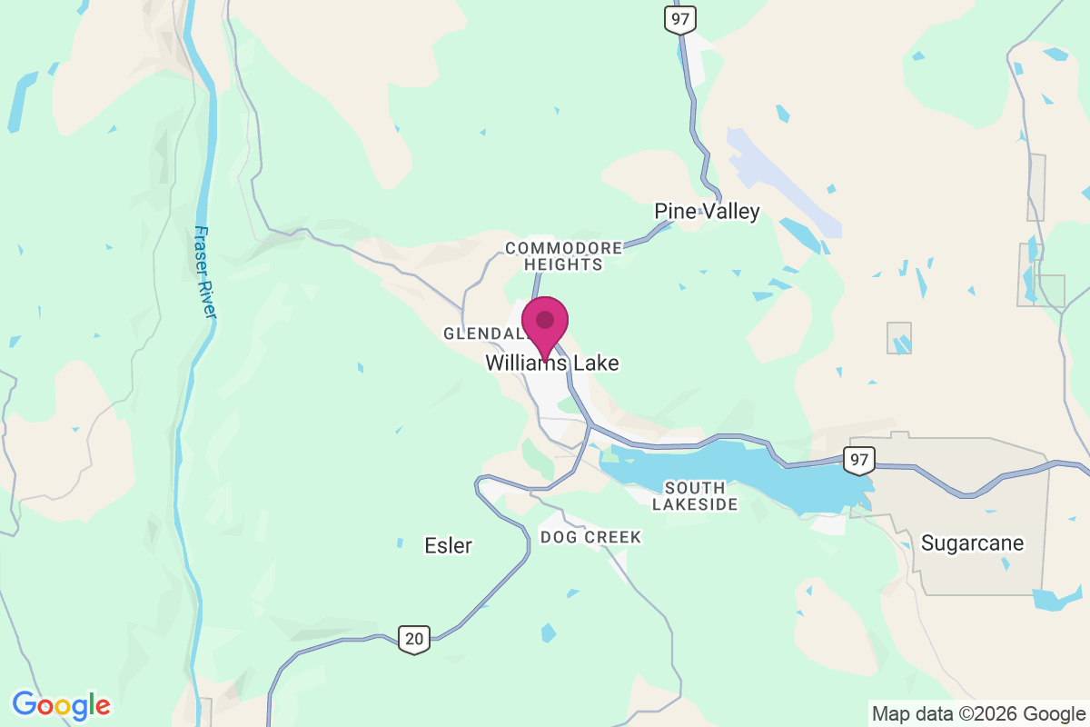 Carte de Williams Lake