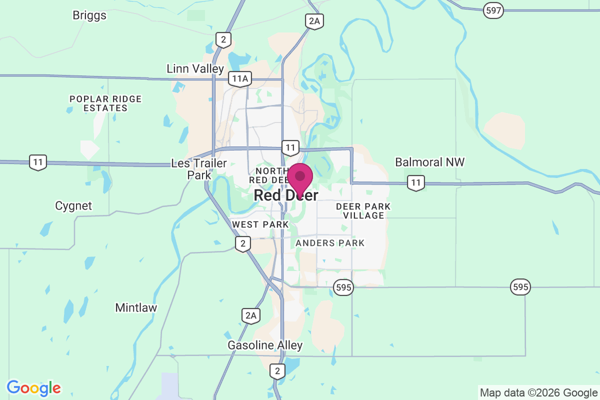 Carte de Red Deer