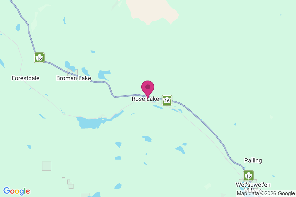 Carte de Rose Lake