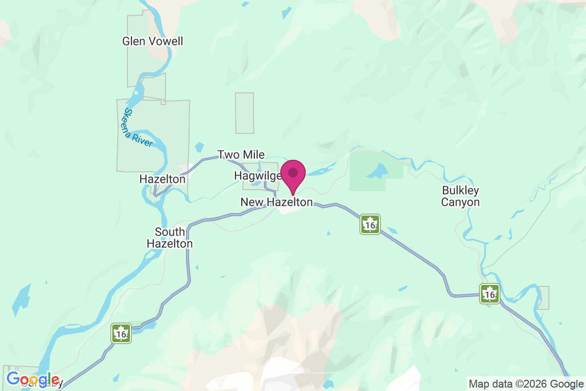 Carte de New Hazelton Station
