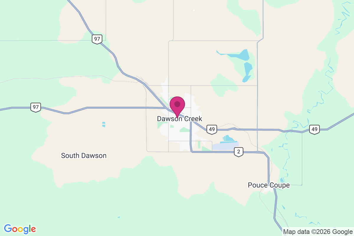 Carte de Dawson Creek