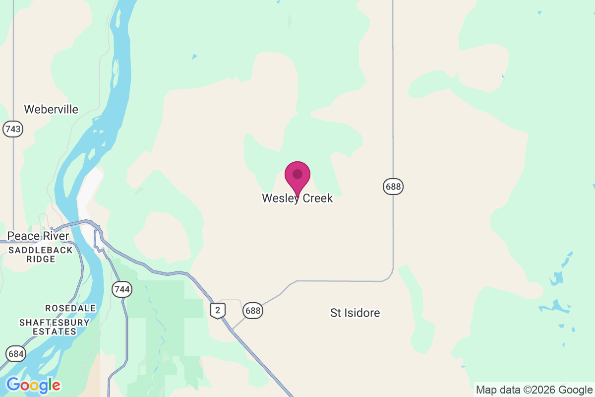 Carte de Wesley Creek