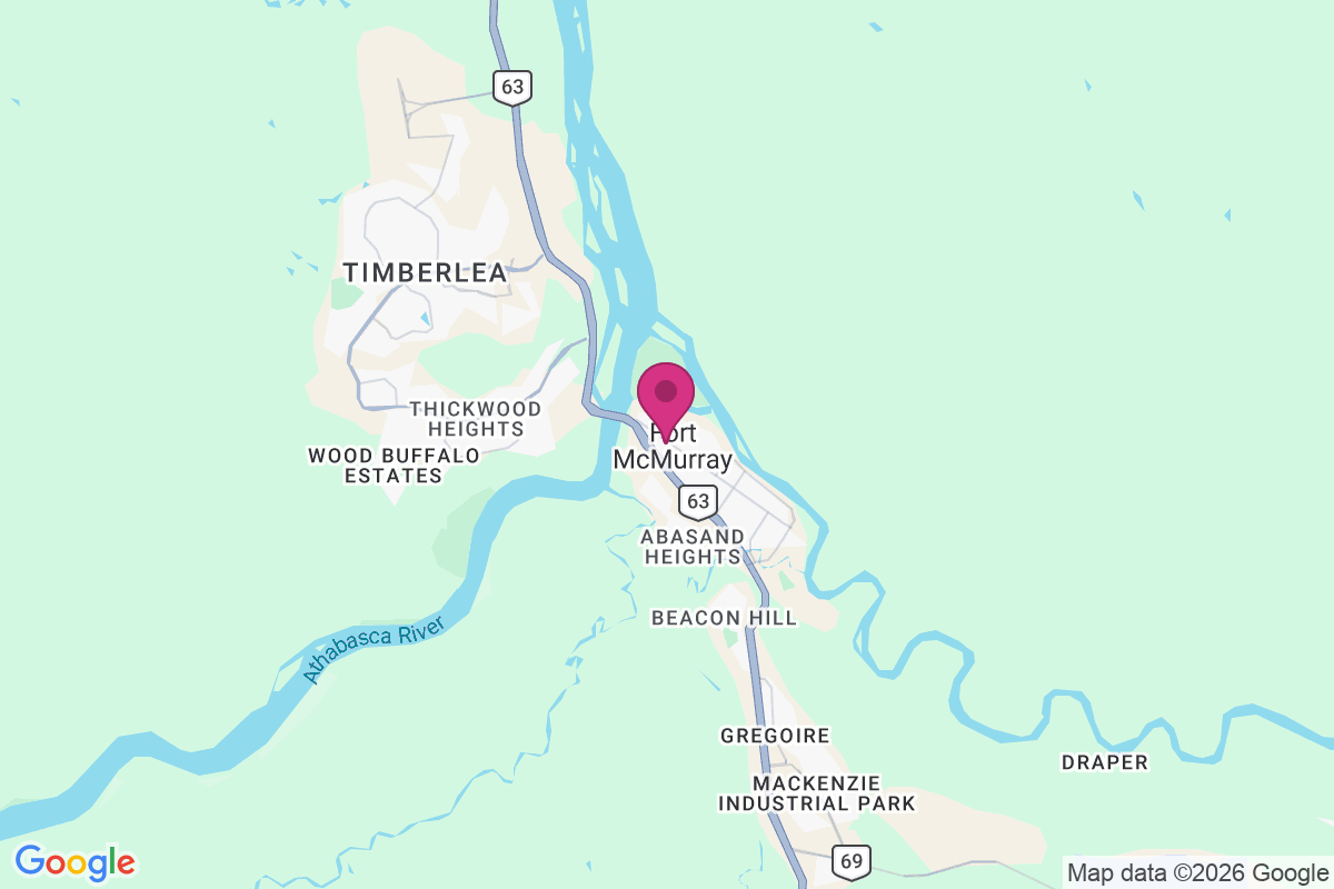 Carte de Fort Mcmurray