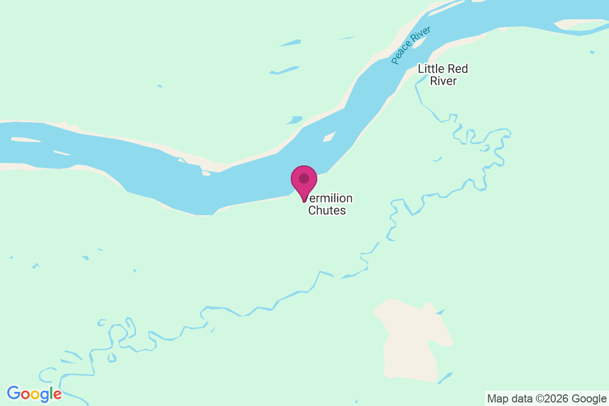 Carte de Fort Vermilion Chutes
